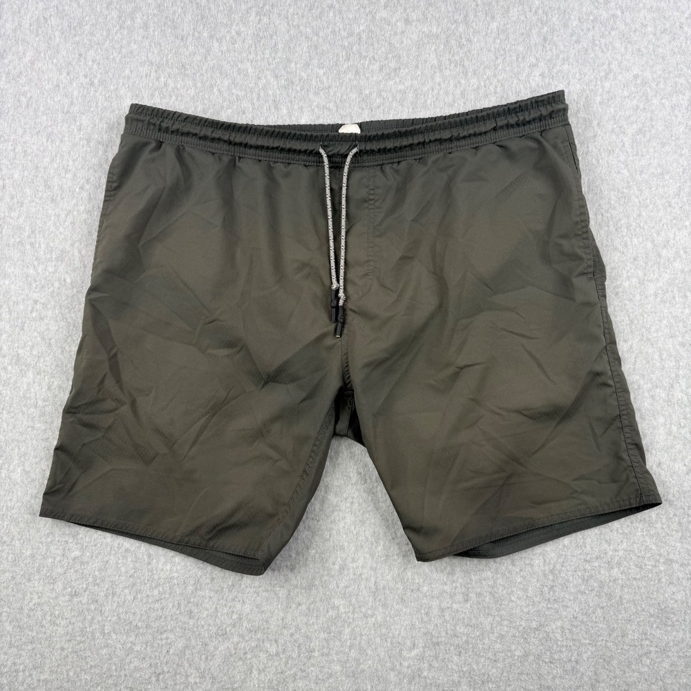 Flint and Tinder Swim Trunks Mens Large Gray Board Shorts Mesh Liner USA Made